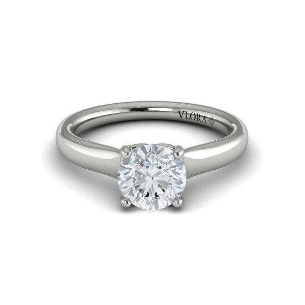 Springer's Forever Engagement Ring Springer's Forever by Vlora Classic Cathedral Solitaire Engagement Ring Setting