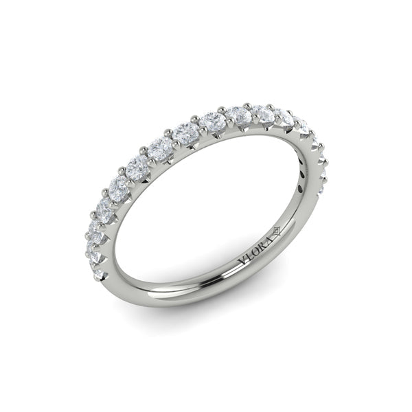 Springer's Forever Wedding Band Springer's Forever by Vlora Platinum Diamond Prong-Set Band