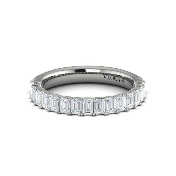 Springer's Forever Wedding Band Springer's Forever by Vlora Platinum Emerald-Cut Diamond Band - 1.49ctw