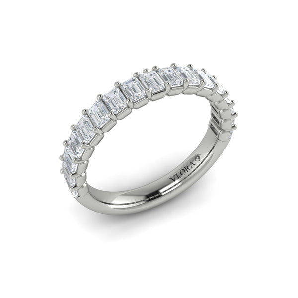 Springer's Forever Wedding Band Springer's Forever by Vlora Platinum Emerald-Cut Diamond Band - 1.49ctw