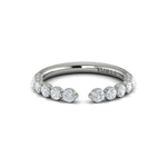 Springer's Forever Wedding Band Springer's Forever by Vlora Platinum Open Shank Diamond Wedding Band - 5/8ctw