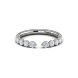 Springer's Forever Wedding Band Springer's Forever by Vlora Platinum Open Shank Diamond Wedding Band - 5/8ctw