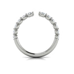 Springer's Forever Wedding Band Springer's Forever by Vlora Platinum Open Stackable Diamond Band