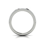 Springer's Forever Wedding Band Springer's Forever by Vlora Platinum Open Stackable Pavé Diamond Band