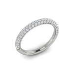 Springer's Forever Wedding Band Springer's Forever by Vlora Platinum Pavé Profile Stackable Diamond Band