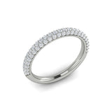 Springer's Forever Wedding Band Springer's Forever by Vlora Platinum Pavé Profile Stackable Diamond Band