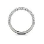 Springer's Forever Wedding Band Springer's Forever by Vlora Platinum Pavé Profile Stackable Diamond Band