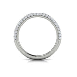 Springer's Forever Wedding Band Springer's Forever by Vlora Platinum Pavé Profile Stackable Diamond Band