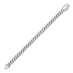 Springer's Forever Bracelet Springer's Forever Men's Sterling Silver Double Cuban Link Bracelet, 8"