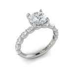 Springer's Forever Engagement Ring Springer’s Forever Reserve by Vlora Diamond Engagement Mounting in Platinum - .86 ctw