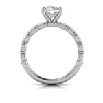 Springer's Forever Engagement Ring Springer’s Forever Reserve by Vlora Diamond Engagement Mounting in Platinum - .86 ctw