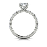 Springer's Forever Engagement Ring Springer’s Forever Reserve by Vlora Diamond Engagement Mounting in Platinum - .86 ctw