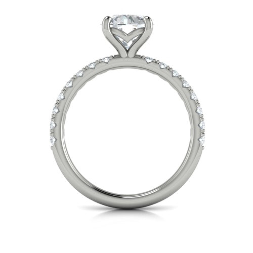 Springer's Forever Engagement Ring Springer’s Forever Reserve by Vlora Diamond Engagement Mounting in Platinum