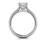 Springer's Forever Engagement Ring Springer’s Forever Reserve by Vlora Oval Four-Prong Semi-Mounting in Platinum