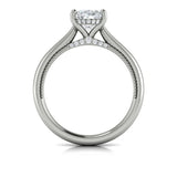 Springer's Forever Engagement Ring Springer’s Forever Reserve by Vlora Oval Four-Prong Semi-Mounting in Platinum