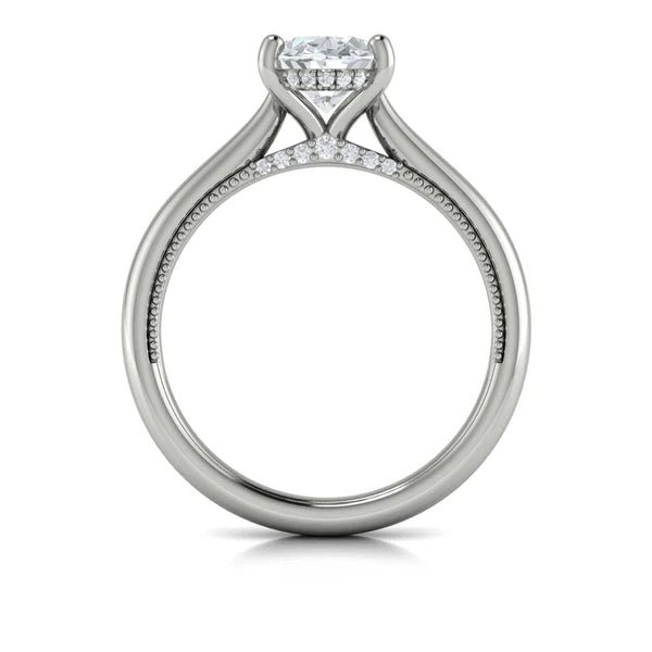 Springer's Forever Engagement Ring Springer’s Forever Reserve by Vlora Oval Four-Prong Semi-Mounting in Platinum