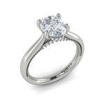 Springer's Forever Engagement Ring Springer’s Forever Reserve by Vlora Oval Four-Prong Semi-Mounting in Platinum
