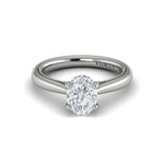 Springer's Forever Engagement Ring Springer’s Forever Reserve by Vlora Oval Four-Prong Semi-Mounting in Platinum
