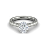 Springer's Forever Engagement Ring Springer’s Forever Reserve by Vlora Oval Four-Prong Semi-Mounting in Platinum