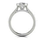Springer's Forever Engagement Ring Springer’s Forever Reserve by Vlora Round Bezel Engagement Mounting in Platinum