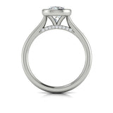 Springer's Forever Engagement Ring Springer’s Forever Reserve by Vlora Round Bezel Engagement Mounting in Platinum