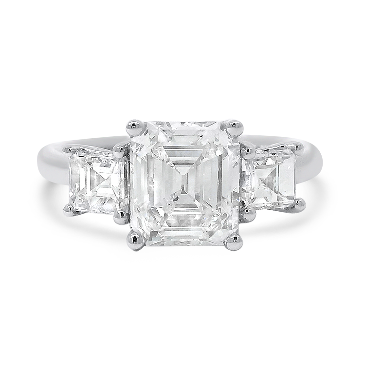 Springer's Forever Engagement Ring Springer's Forever Reserve Vlora Platinum Mounting & Legacy Emerald Cut Diamond Ring - 2.82ctw