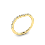 Springer's Forever Wedding Band Springer's Forever Select 18k Yellow Gold Diamond Contour Band - .21ctw