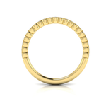 Springer's Forever Wedding Band Springer's Forever Select 18K Yellow Gold Round Diamond Milgrain Bezel Band - .25ctw
