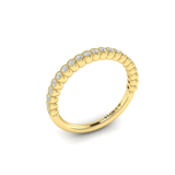 Springer's Forever Wedding Band Springer's Forever Select 18K Yellow Gold Round Diamond Milgrain Bezel Band - .25ctw