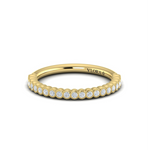 Springer's Forever Wedding Band Springer's Forever Select 18K Yellow Gold Round Diamond Milgrain Bezel Band - .25ctw