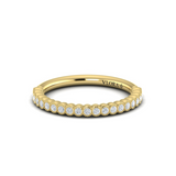 Springer's Forever Wedding Band Springer's Forever Select 18K Yellow Gold Round Diamond Milgrain Bezel Band - .25ctw
