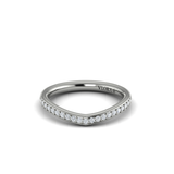 Springer's Forever Wedding Band Springer's Forever Select by Vlora 18K White Gold Diamond Contour Band - .21ctw