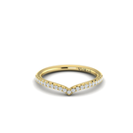 Springer's Forever Wedding Band Springer's Forever Select by Vlora 18K Yellow Gold Diamond Contour Band - .21ctw