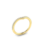 Springer's Forever Wedding Band Springer's Forever Select by Vlora 18K Yellow Gold Diamond Contour Band - .21ctw