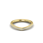 Springer's Forever Wedding Band Springer's Forever Select by Vlora 18K Yellow Gold Diamond Contour Band - .21ctw