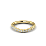 Springer's Forever Wedding Band Springer's Forever Select by Vlora 18K Yellow Gold Diamond Contour Band - .21ctw