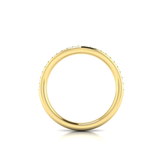 Springer's Forever Wedding Band Springer's Forever Select by Vlora 18K Yellow Gold Diamond Contour Band - .21ctw