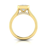 Springer's Forever Engagement Ring Springer’s Forever Select by Vlora Emerald Bezel Engagement Mounting in 18K Yellow Gold