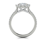 Springer's Forever Engagement Ring Springer’s Forever Select by Vlora Oval Halo Engagement Mounting in 18K White Gold - .89 ctw