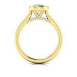 Springer's Forever Engagement Ring Springer’s Forever Select by Vlora Round Bezel Engagement Mounting in 18K Yellow Gold