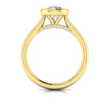 Springer's Forever Engagement Ring Springer’s Forever Select by Vlora Round Bezel Engagement Mounting in 18K Yellow Gold