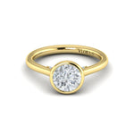Springer's Forever Engagement Ring Springer’s Forever Select by Vlora Round Bezel Engagement Mounting in 18K Yellow Gold