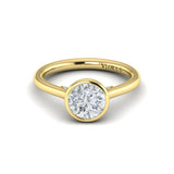 Springer's Forever Engagement Ring Springer’s Forever Select by Vlora Round Bezel Engagement Mounting in 18K Yellow Gold