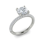 Springer's Forever Engagement Ring Springer’s Forever Select by Vlora Round Diamond Engagement Mounting in 18K White Gold - .59 ctw