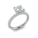 Springer's Forever Engagement Ring Springer’s Forever Select by Vlora Round Diamond Engagement Mounting in 18K White Gold - .59 ctw