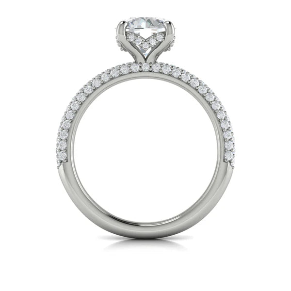 Springer's Forever Engagement Ring Springer’s Forever Select by Vlora Round Diamond Engagement Mounting in 18K White Gold - .59 ctw