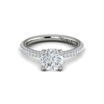 Springer's Forever Engagement Ring Springer’s Forever Select by Vlora Round Diamond Engagement Mounting in 18K White Gold - .59 ctw