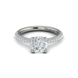Springer's Forever Engagement Ring Springer’s Forever Select by Vlora Round Diamond Engagement Mounting in 18K White Gold - .59 ctw