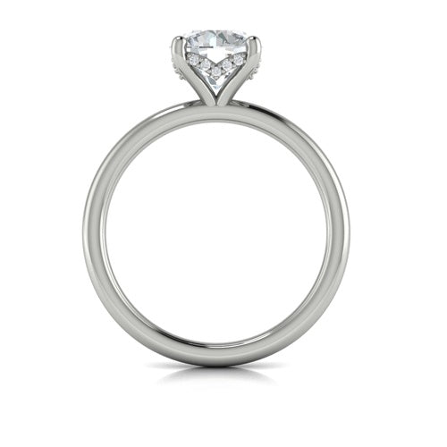 Springer's Forever Engagement Ring Springer’s Forever Select by Vlora Round Engagement Mounting in 18K White Gold