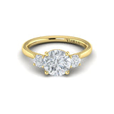 Springer's Forever Engagement Ring Springer’s Forever Select by Vlora Round Three-Stone Engagement Mounting in 18K Yellow Gold